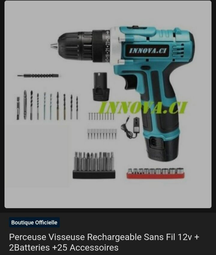 Perceuse viseuse rechargeable