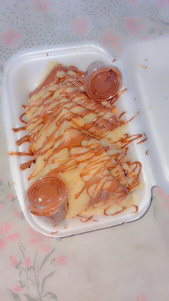 Crêpes nature avec nutella