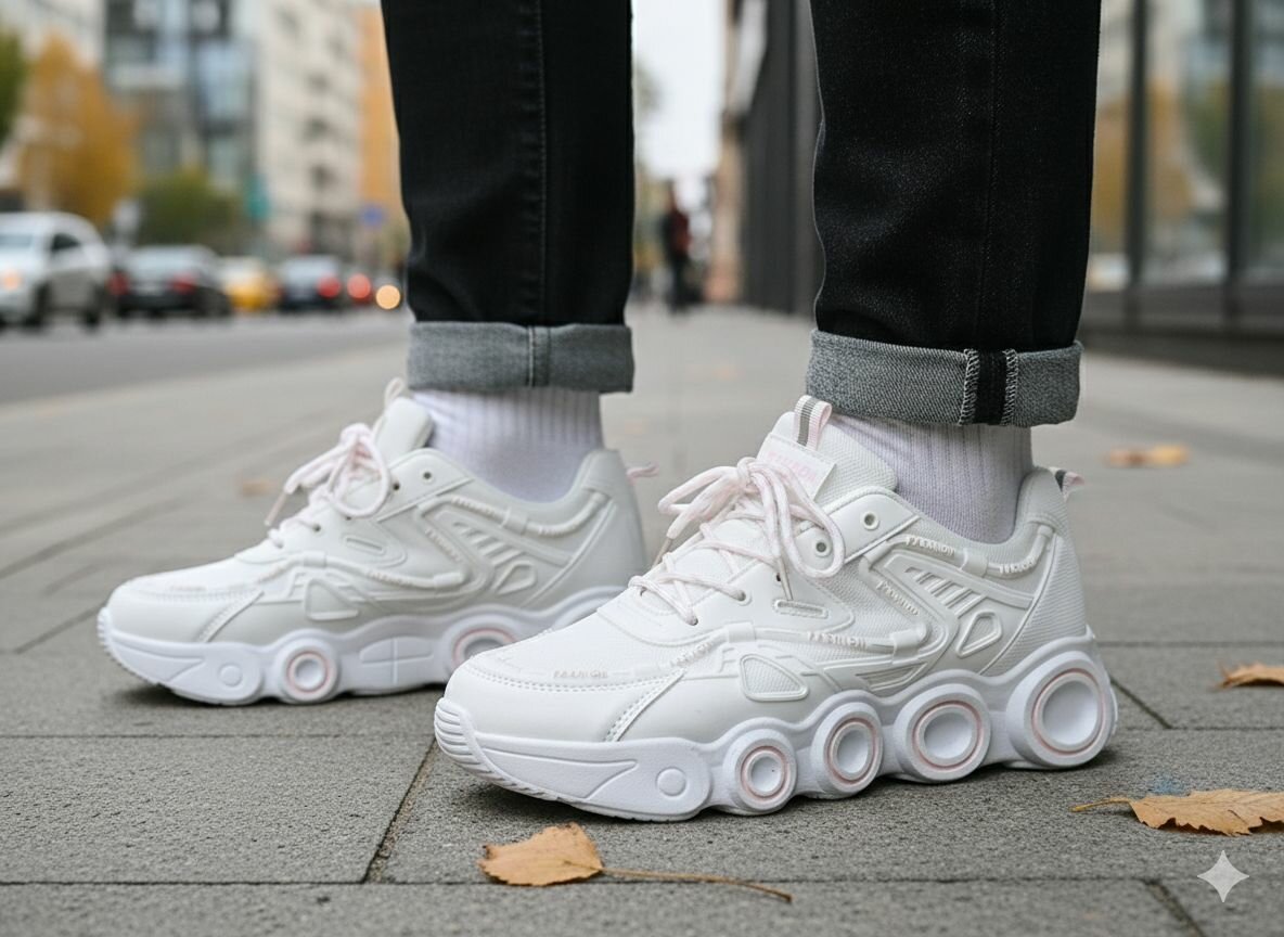 Baskets blanches modernes