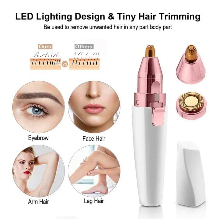 Tondeuse sourcils LED portable