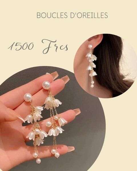 Elegant Pearl Drop Earrings