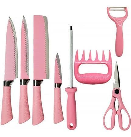 Kit de couteaux de barbecue en acier inoxydable, cadeau coupé au rasoir