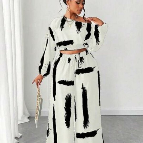 Ensemble décontracté à motifs