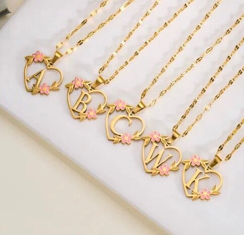 INS Gold Plated Alphabet Letter Necklace