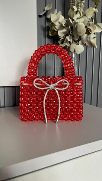 Sac à main perles chic