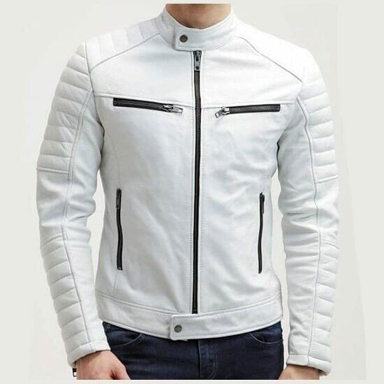 Veste en cuir homme élégante