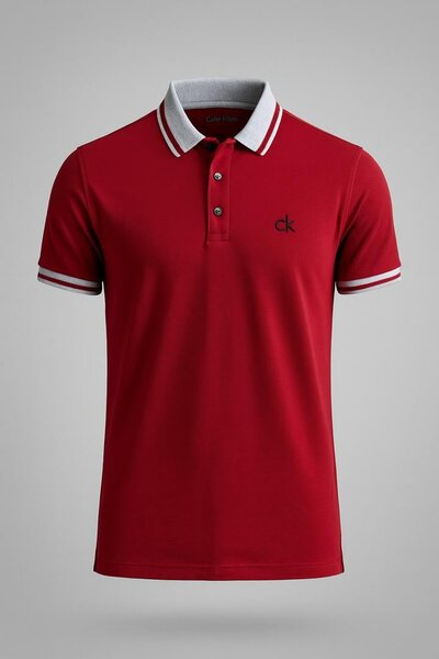 Polo rouge pour homme élégant