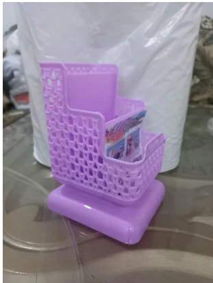 Top Quality Office Organizer ( Height 6 inch Width 3 inch Length 4 Inch ) Desktop Pen Storage Box Pencil Brush Pot Pen Holder Makeup Brush Plastic Container Desk Organizer