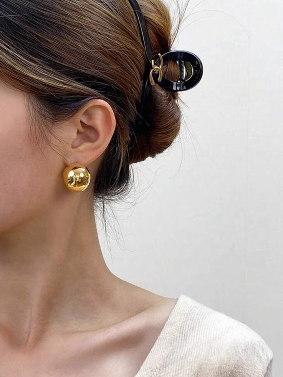 Gold Coloured Ball Studs