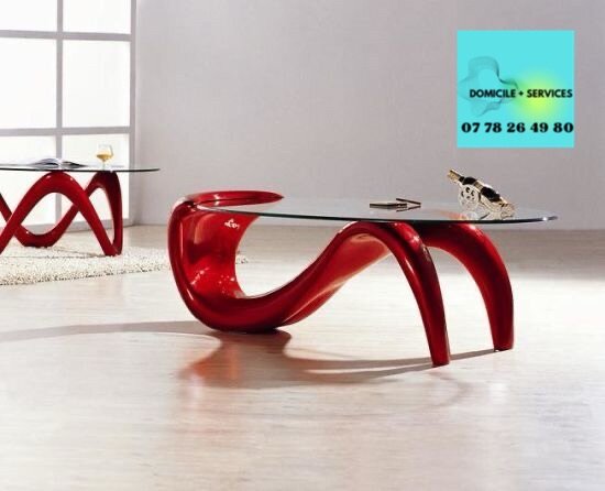 TABLE VITRÉE IMPORTÉE