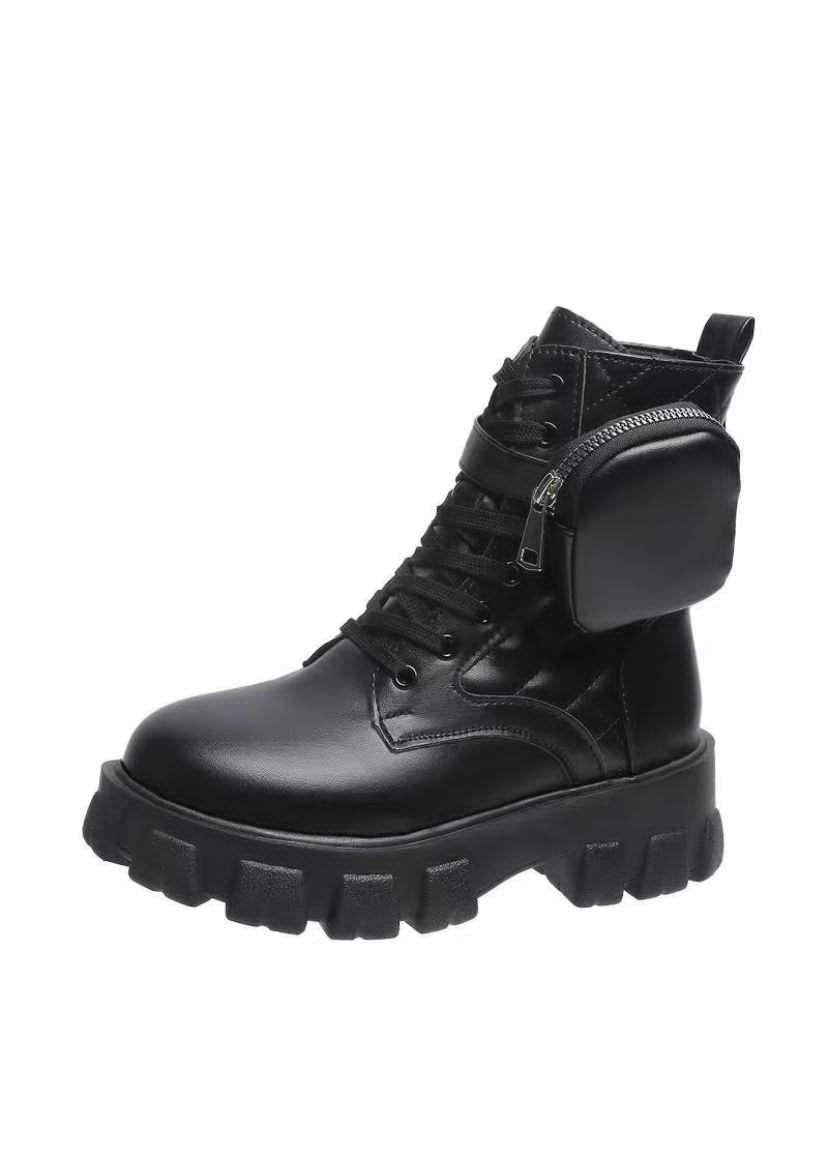 Bottes plateforme avec poche