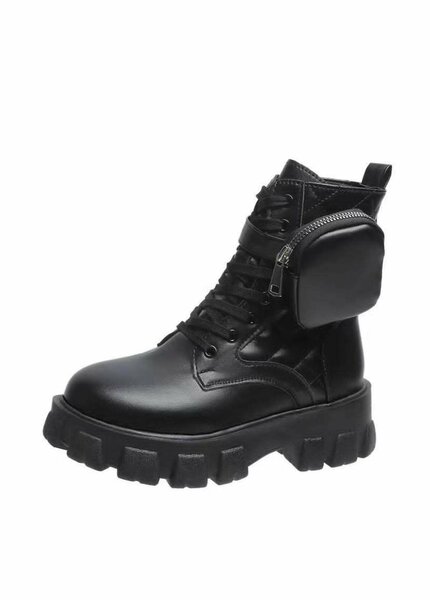 Bottes plateforme avec poche