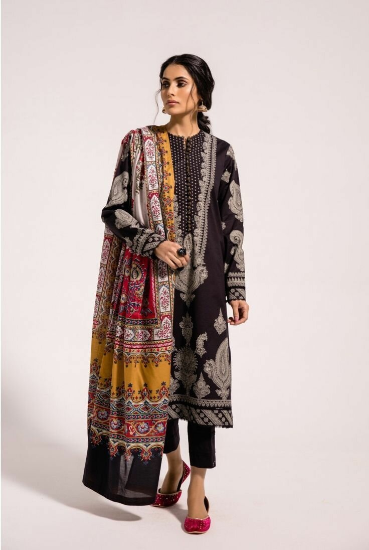 Luxury Lawn 3 Peace Suit