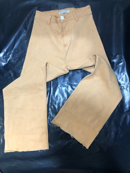 Jeans gros bas plaquer