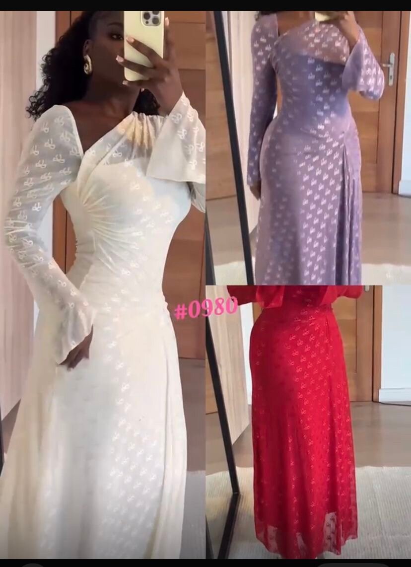 Robe élégante longue soirée