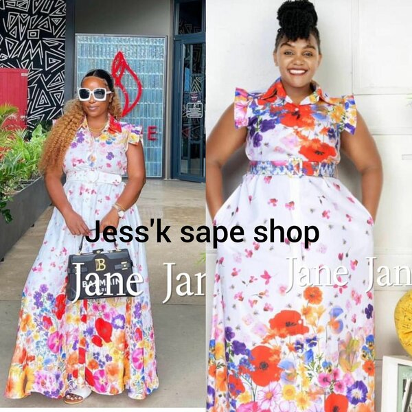 Robe longue fleurie élégante