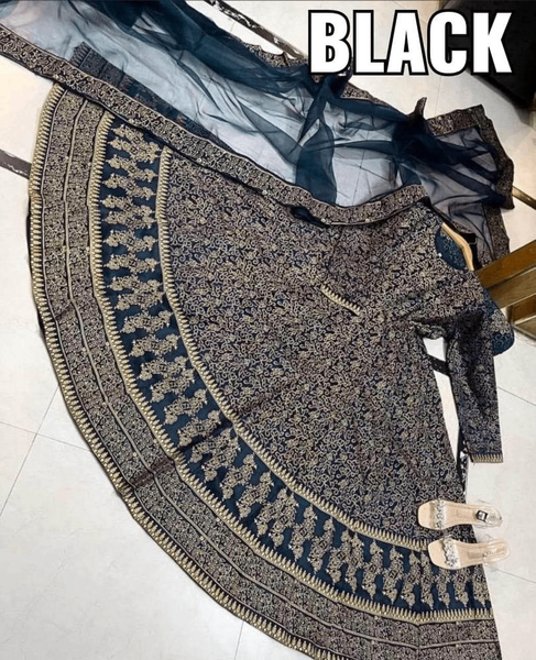 3 PCs Women's stitched Katan slik Screen printed maxi