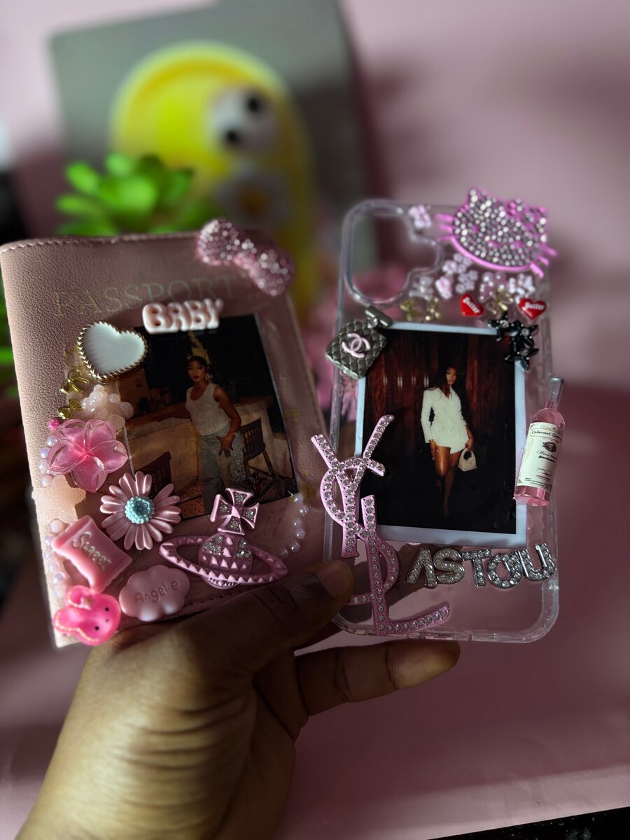 Étui de téléphone personnalisé rose