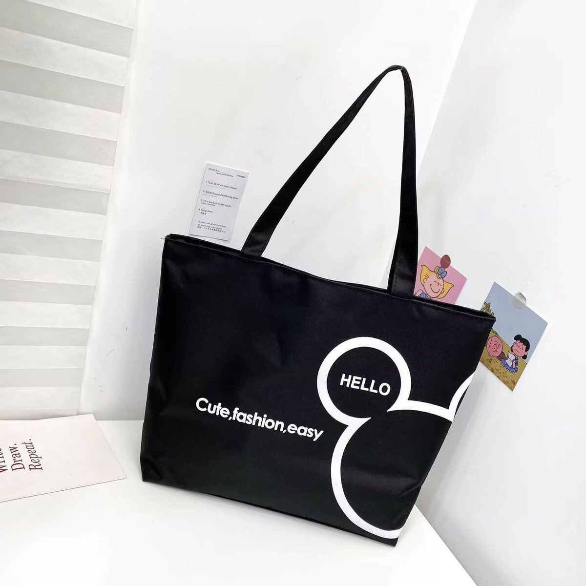 Sac cabas motif animaux