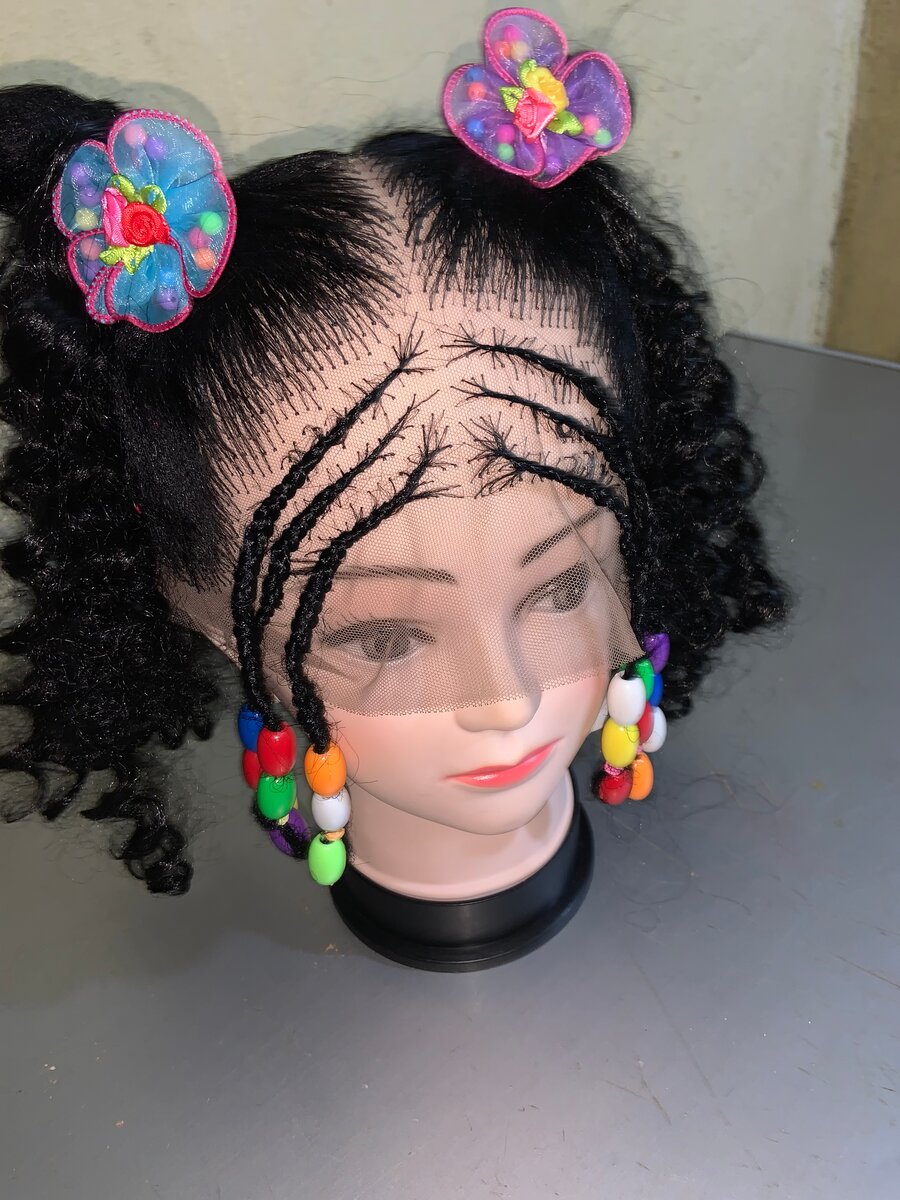 Perruque enfant colorée