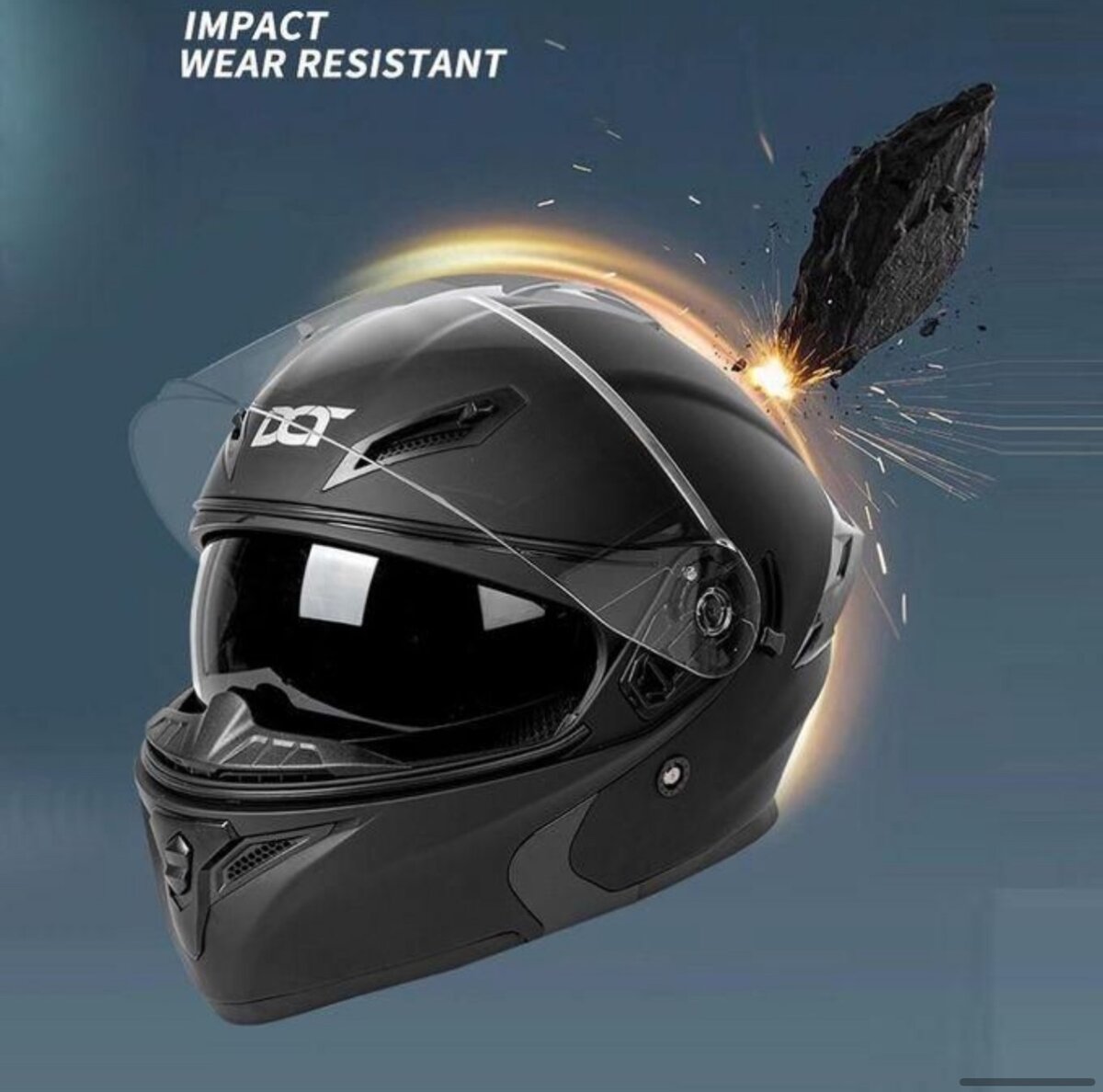Motorcycle Full Face Helmet Winter Warm Flip-up Street Race