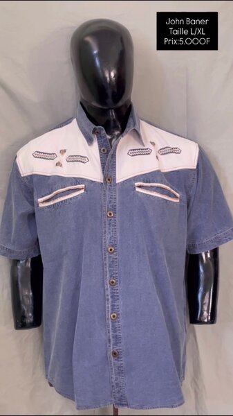 Chemise en jean John Baner