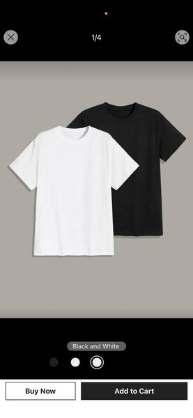 T-shirts unisex noirs et blancs