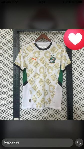 Maillot de côte d'ivoire