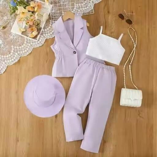 Ensemble femme élégante lilas