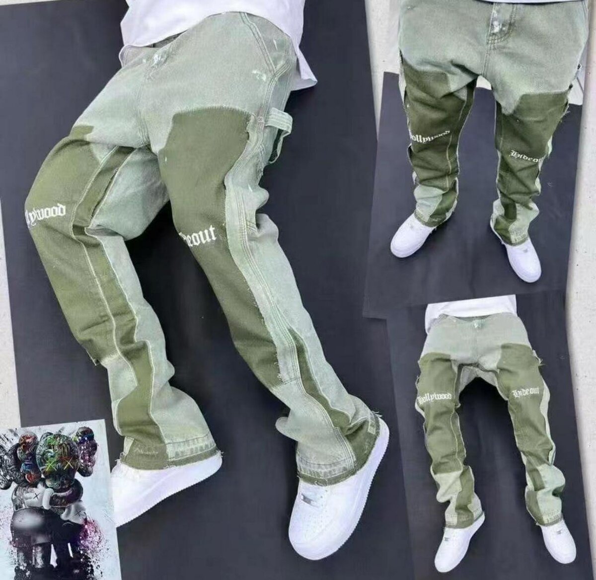 Pantalon oversize graphique