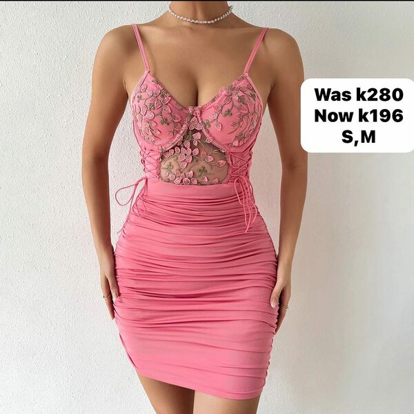 Pink Short Fitted Dress