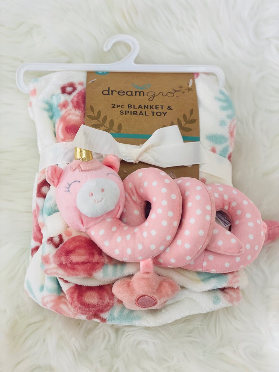 Dreamgro 2pc Blanket and spiral Toy