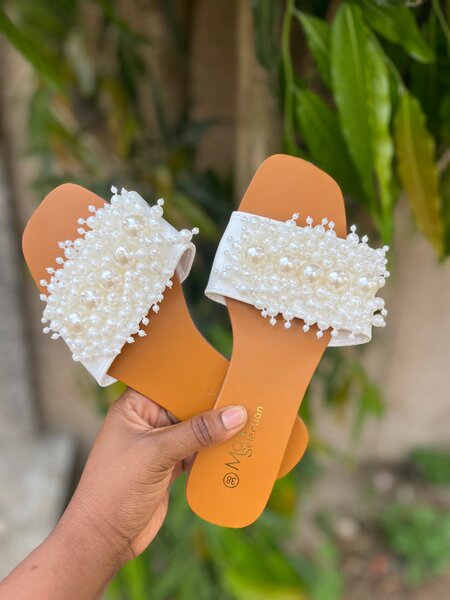 Sandales Perles Élégantes