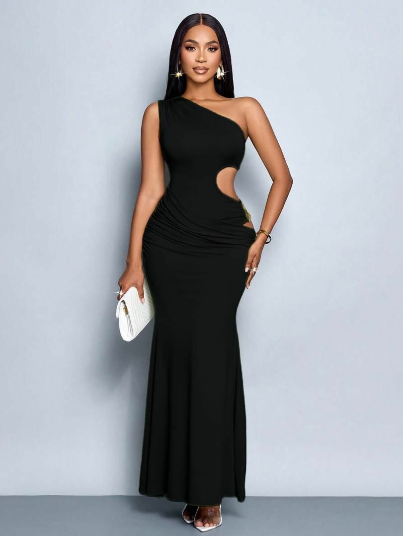 Robe élégante asymétrique