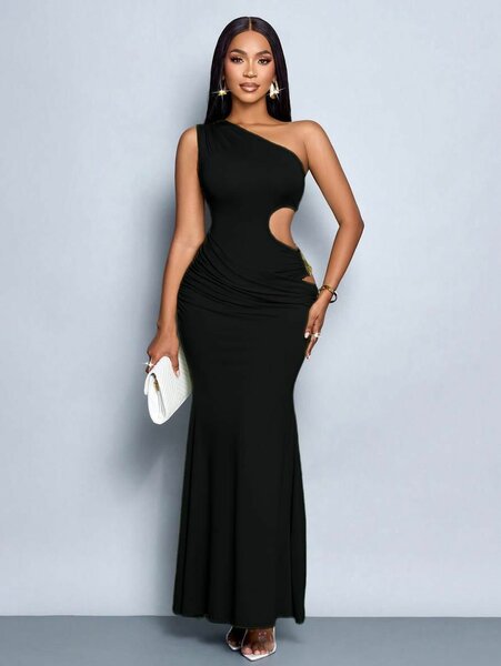 Robe élégante asymétrique