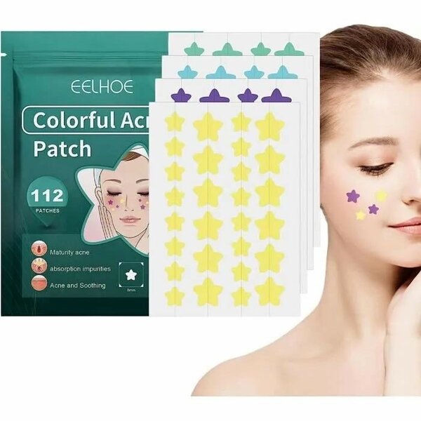Patch anti-acné coloré