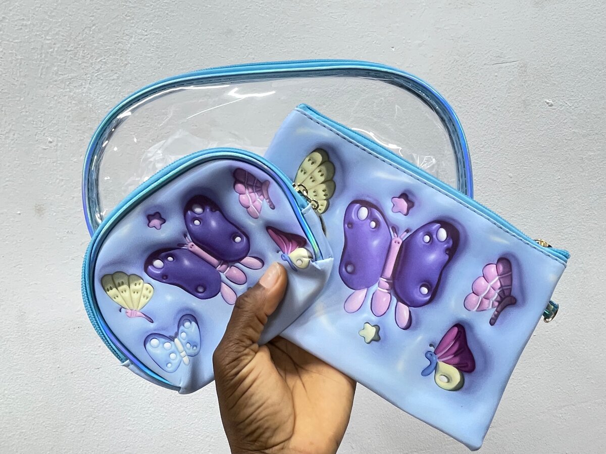 Trousse papillon 3 pièces