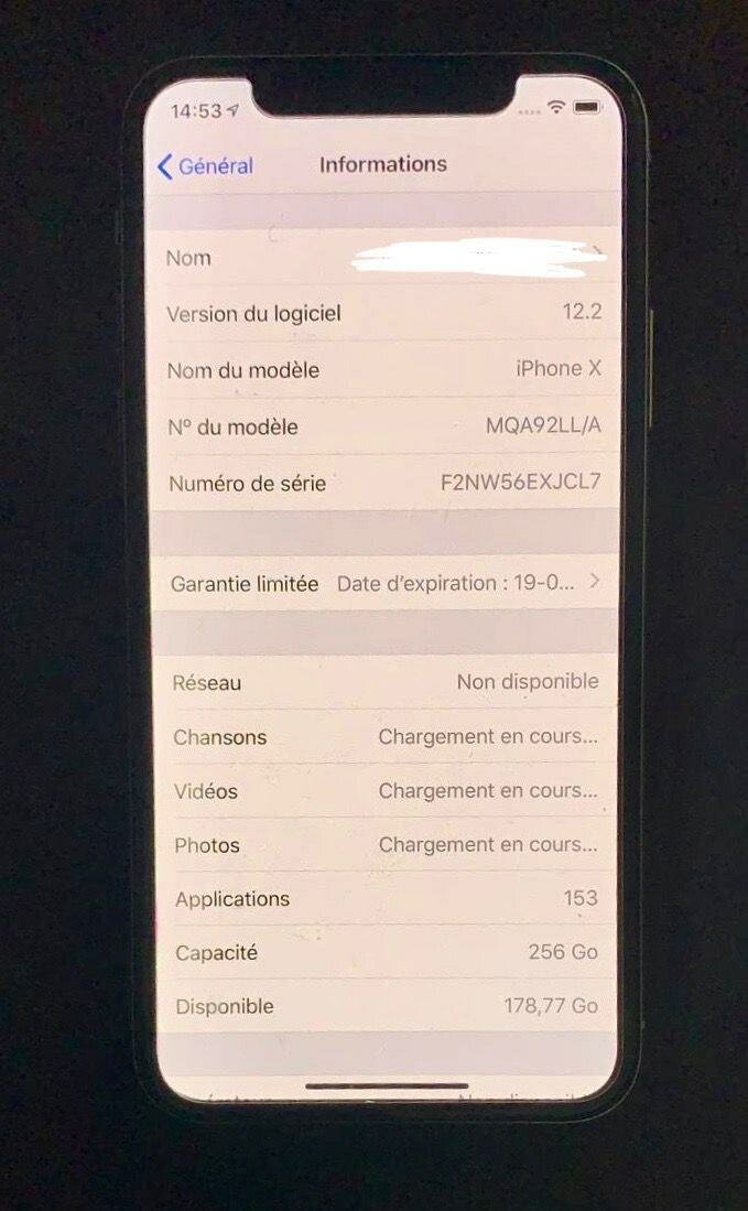 Apple iPhone X 256 Go