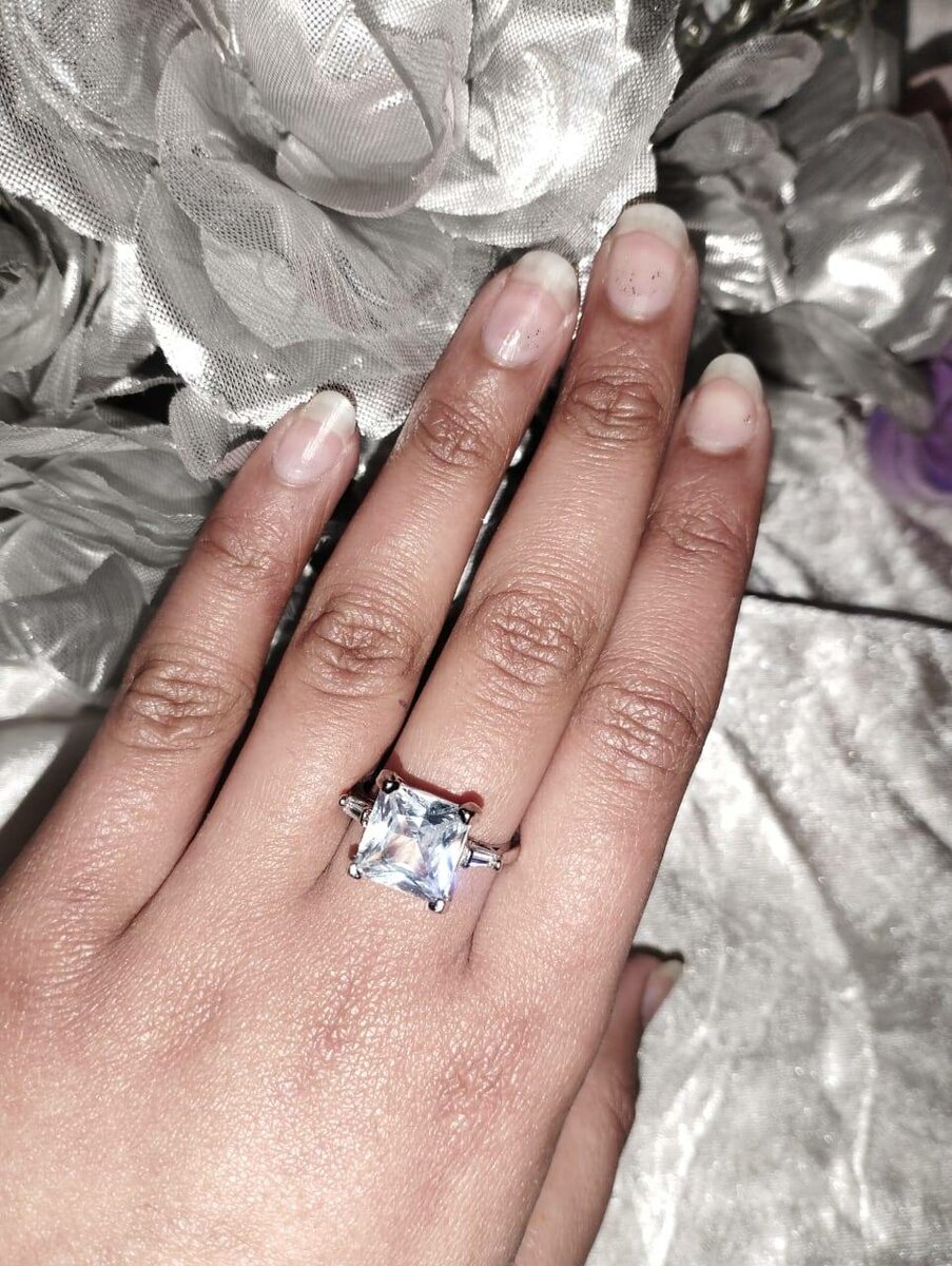 Rectangular Crystal Ring