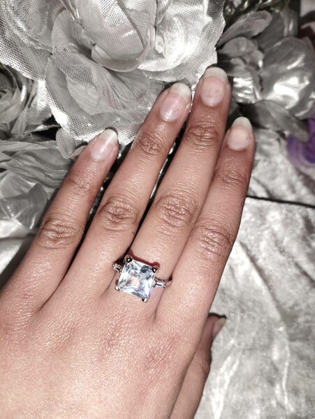 Rectangular Crystal Ring