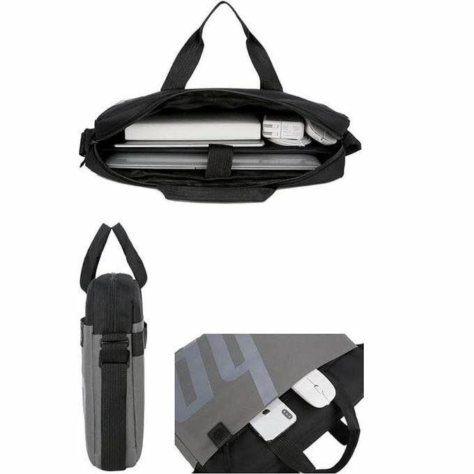 Hp Shoulder Laptop Bag - Grey/Black