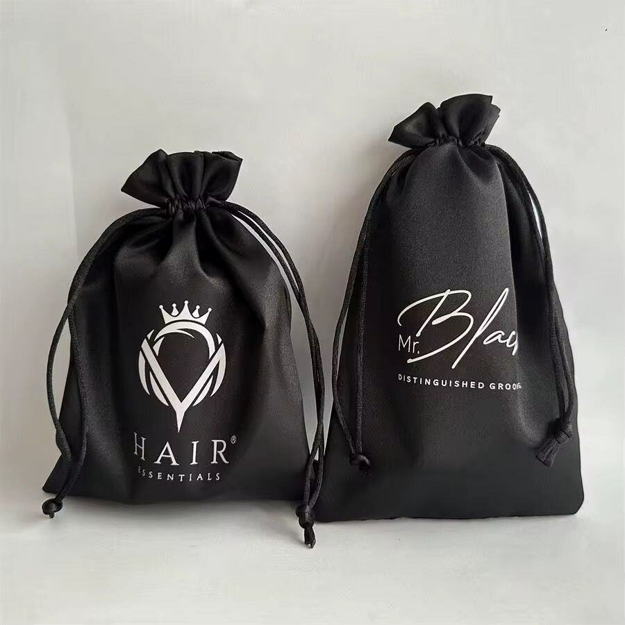 Sacs en satin élégant noir