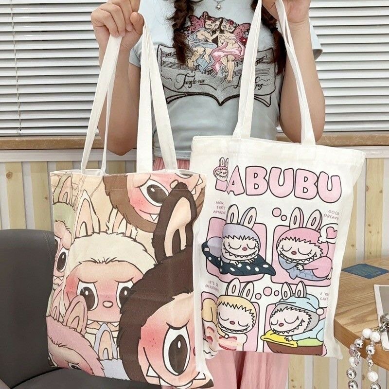 Cabas en toile imprimée tendance