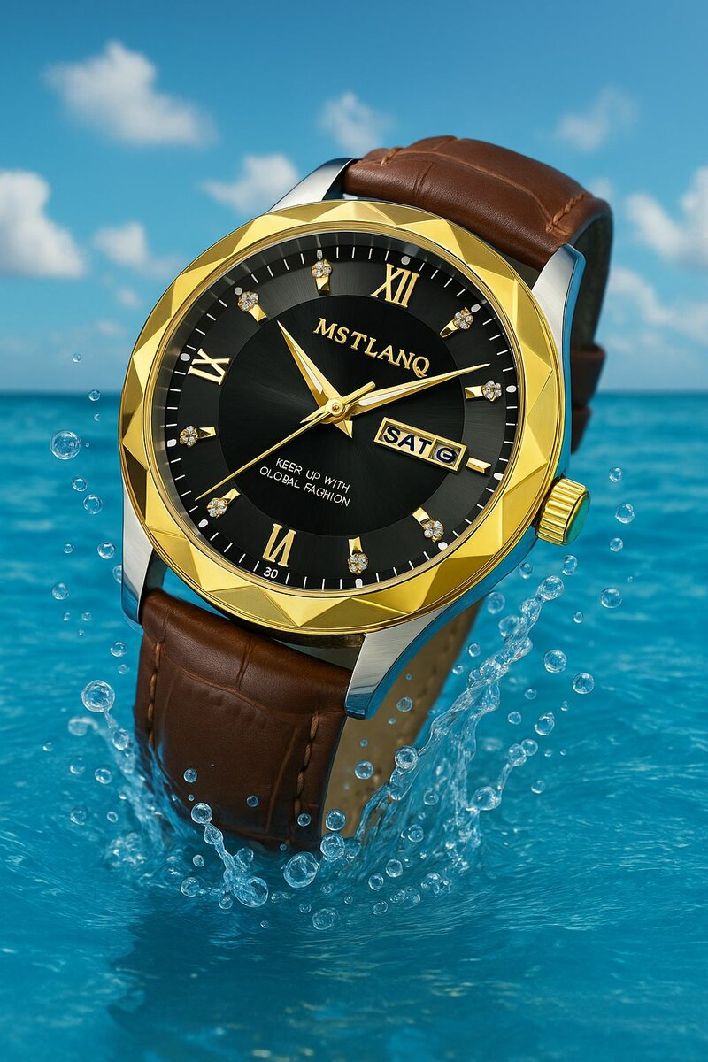 Montre étanche de luxe