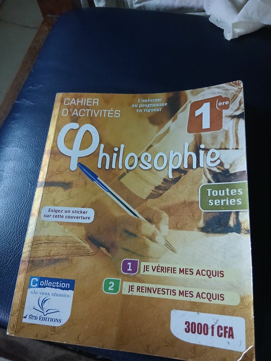 Cahier Philosophie 1ère