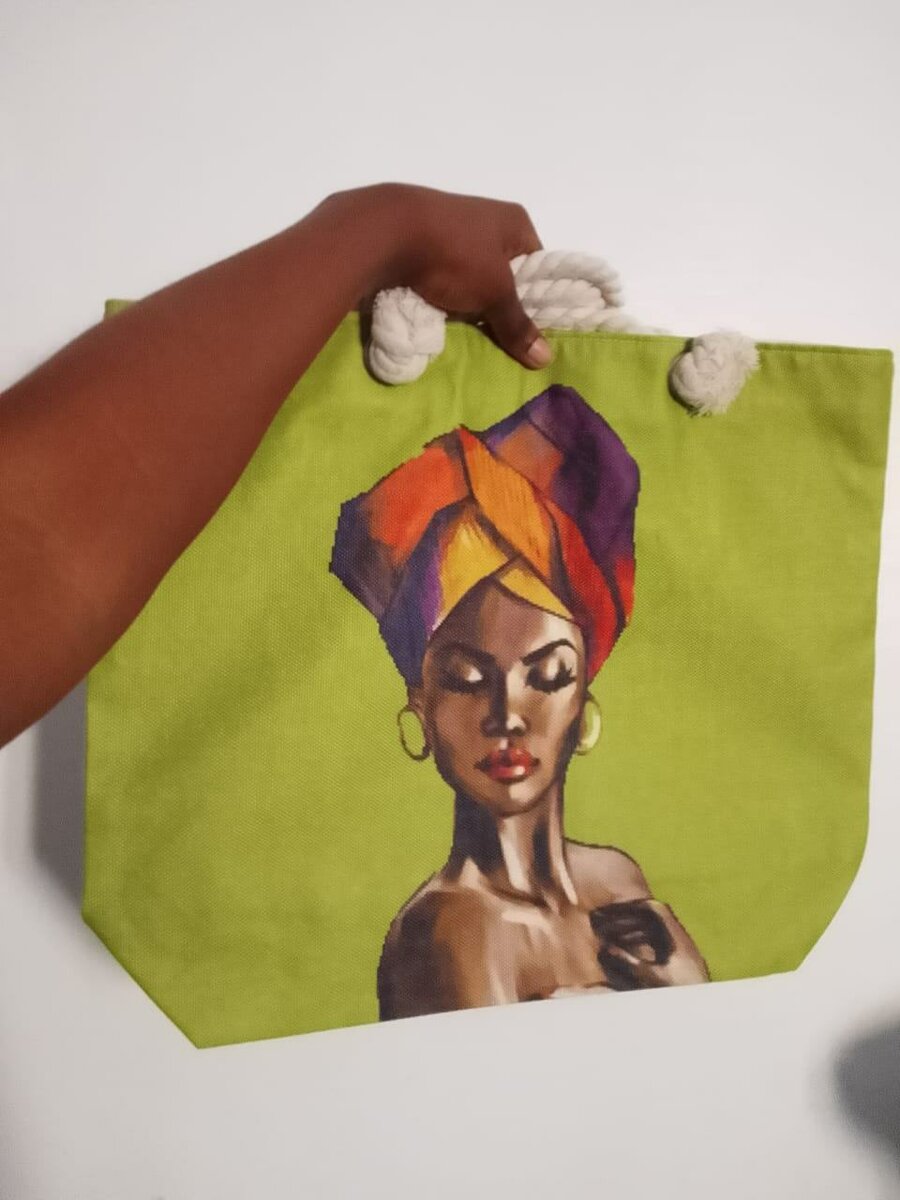 Tote bag en toile artistique