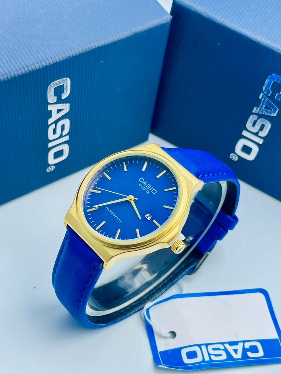 Montre homme Casio bleue