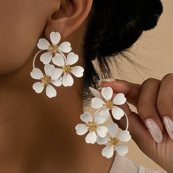 Flower earrings