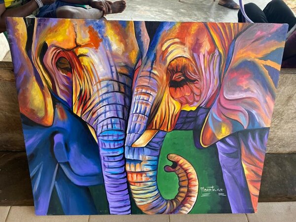 HAND MADE ACRYLIC ON CANVAS PAINTING