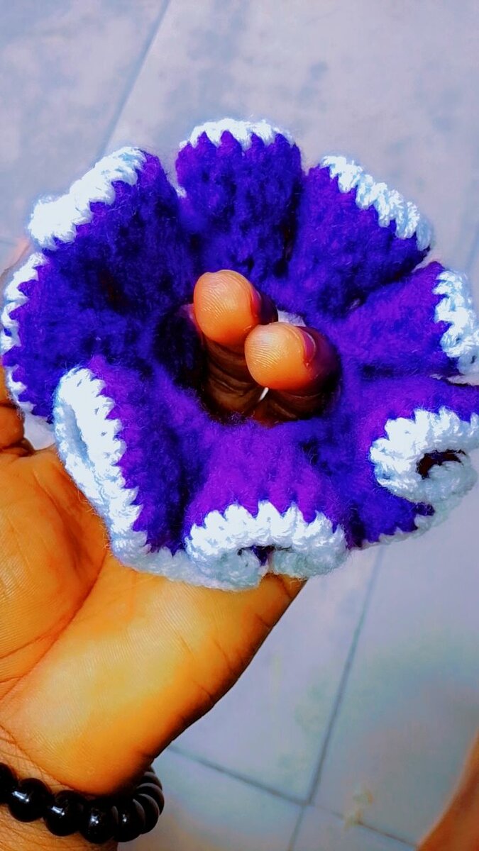 Chouchou élastique tricoté